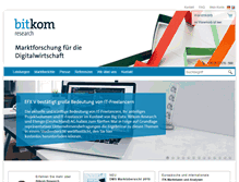 Tablet Screenshot of bitkom-research.de